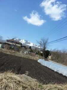 浅間山雪